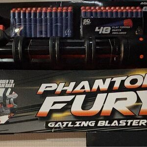 nerf Phantom Fury Gatling Blaster - Black and Orange